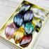 Crystal Set 9pcs Naga Eye Leklai Healing Diamond Wealth Nakee Thai Amulet #18177